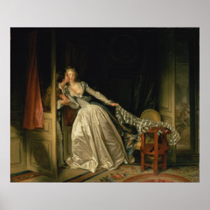 Affiche The Stolen Kiss by Fragonard, Large