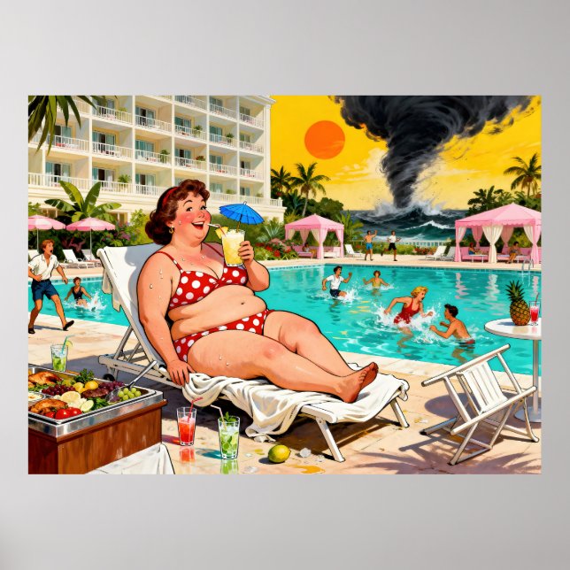 Affiche “The Storm Can Wait” – A Self Denial Cartoon (Devant)