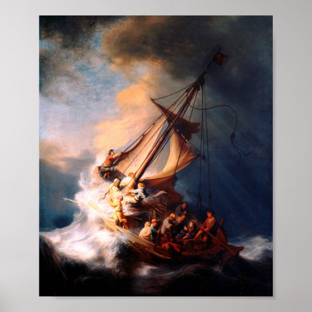 Affiche The Storm on the Sea of Galilee (Devant)