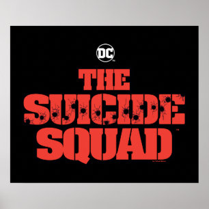 Affiche The Suicide Squad   Red and Black Logo