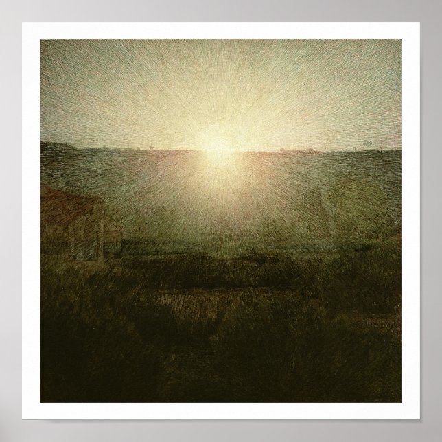 Affiche The Sun (Rising Sun) 1904 (oil on canvas) (Devant)