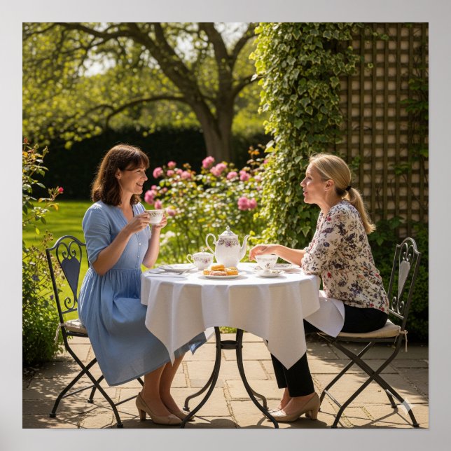 Affiche Thé sur le Patio (Devant)