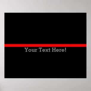 Affiche The Symbolic Thin Red Line Personalize This