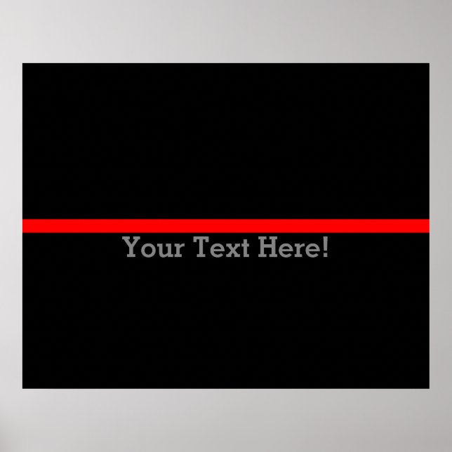 Affiche The Symbolic Thin Red Line Personalize This (Devant)
