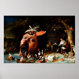 Affiche The Temptation of St Anthony by Joos van Craesbeec