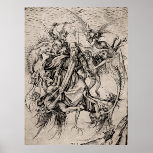 Affiche The Temptation of St Anthony by Martin Schongauer