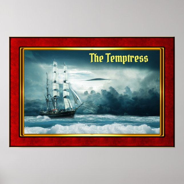 Affiche The Temptress - Galleon at Sail (Devant)