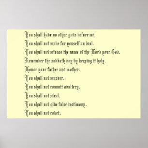 Affiche The Ten Commandments