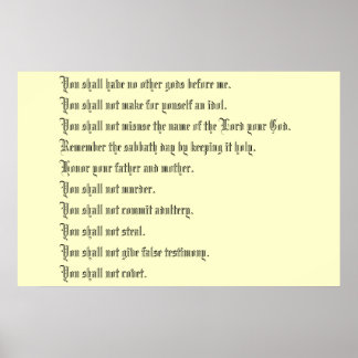 Affiche The Ten Commandments