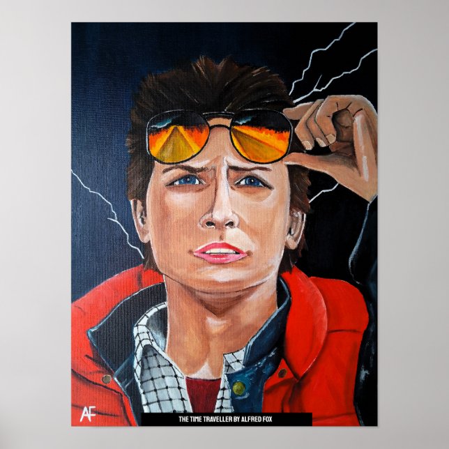 Affiche The Time Traveller Painting by Alfred Fox (Devant)