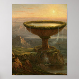Affiche The Titan's Goblet (1833) - Thomas Cole