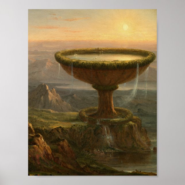 Affiche The Titan's Goblet (1833) - Thomas Cole (Devant)