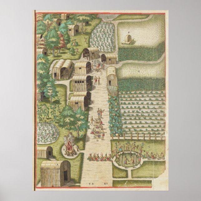 Affiche The town of Secota (Devant)