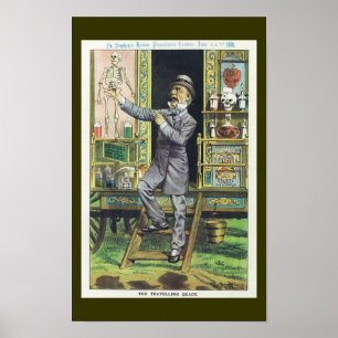 Affiche "The Traveling Quack" Snake Oil Salesman
