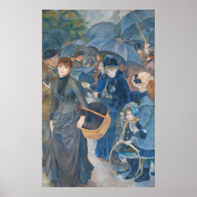 Affiche The Umbrellas by Pierre-Auguste Renoir (1881-86) (Devant)