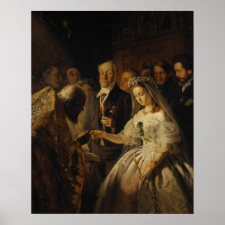 Affiche The Unequal Marriage (1862) by Vasily Pukirev