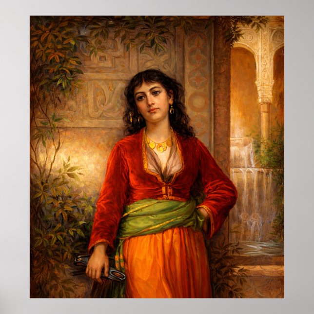 Affiche The Unwelcome Companion by John William Waterhouse (Devant)