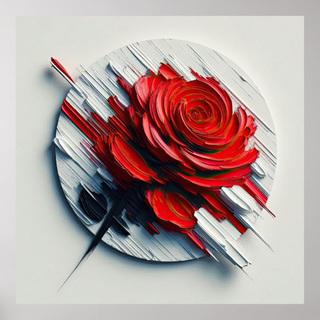 Affiche The Versatility of Blooming Roses in Art (Devant)