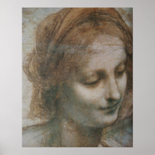 Affiche The Virgin and Child with St Anne and St John