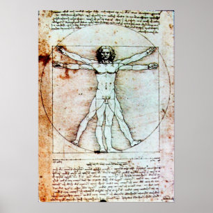 AFFICHE THE VITRUVIAN MAN