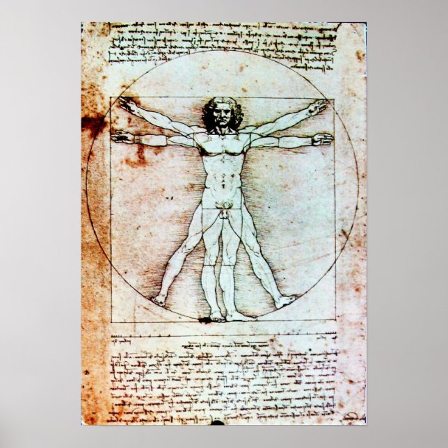 AFFICHE THE VITRUVIAN MAN (Devant)