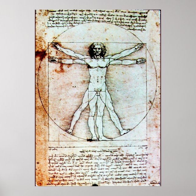 AFFICHE THE VITRUVIAN MAN (Devant)