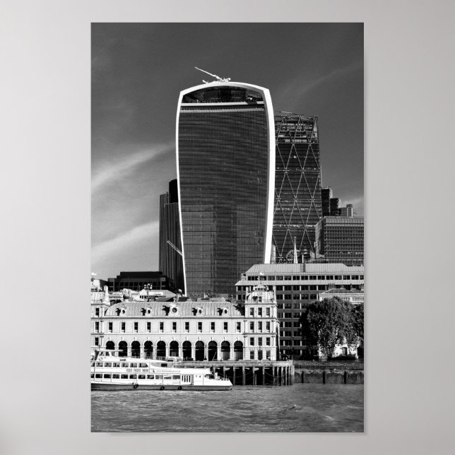 Affiche The Walkie Talkie, Londres Royaume-Uni 8" x 12" Im (Devant)