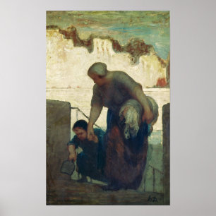 Affiche The Washerwoman, c.1860-61