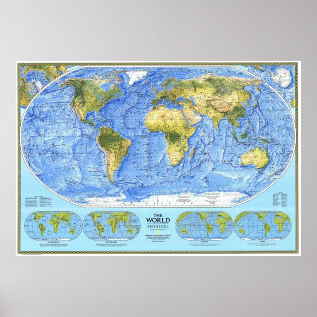 Affiche " The World : 1994 Physique MAP ... (Devant)