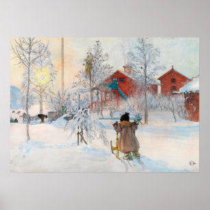 Affiche The Yard and Washhouse, 1895 par Carl Larsson