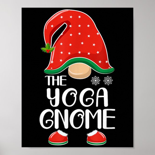 Affiche The Yoga Gnome Elf Matching Family Group Christmas (Devant)