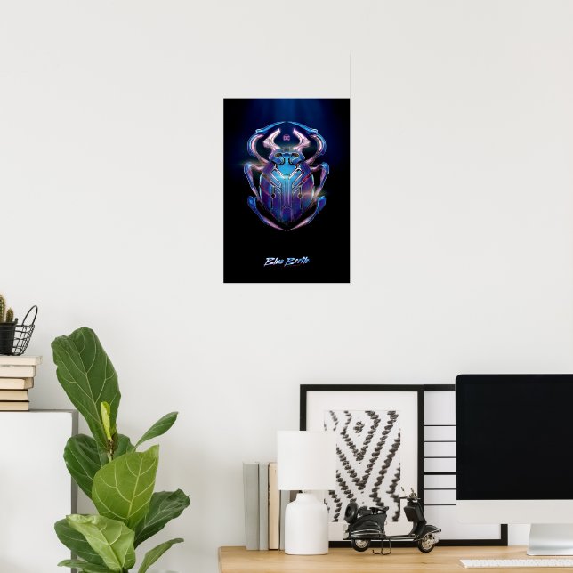 Affiche théâtrale Blue Beetle Scarab (Bureau à domicile)