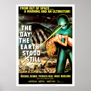 Affiche théâtrale - Le Jour où la Terre est restée