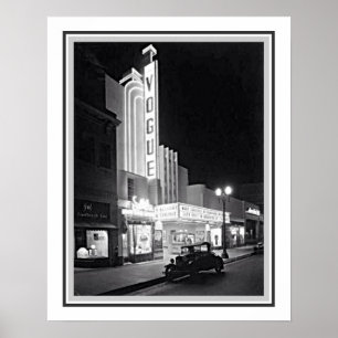 Affiche Théâtre 1935 de mode de LA