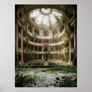 Affiche Théâtre Abandonné Repris par la Nature