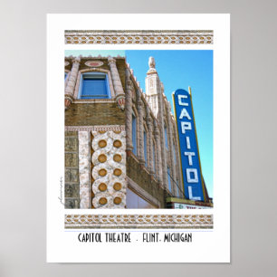 Affiche Théâtre de capitol - silex, Michigan