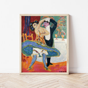 Affiche Théâtre de Vaudeville Ernst Ludwig Kirchner