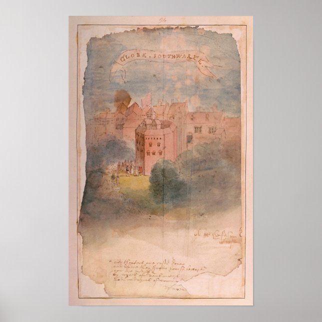 Affiche Théâtre du Globe, Southwark (Devant)