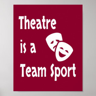 Affiche Théâtre est un sport d'équipe, acteur, acteur, act