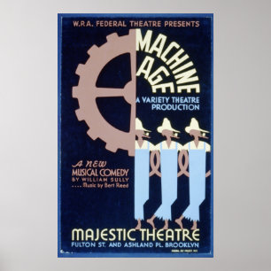 Affiche Théâtre fédéral présente une comédie musicale WPA