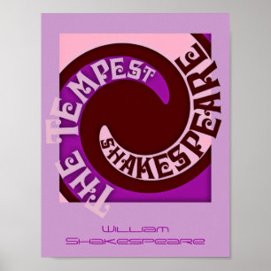 Affiche Théâtre Le Tempest Play Promo William Shakespeare