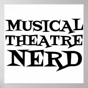 AFFICHE THÉÂTRE MUSICAL NERD