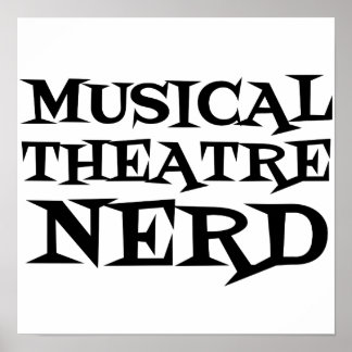 AFFICHE THÉÂTRE MUSICAL NERD