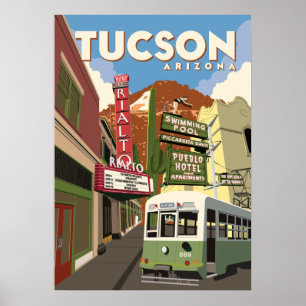 Affiche Théâtre Rialto de 28 po x 20 po - Tucson, Arizona