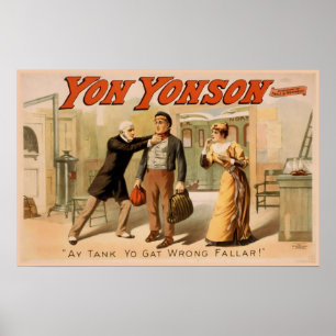 Affiche Théâtre Vintage Yon Yonson