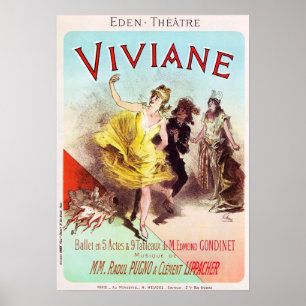 Affiche Théâtre VIVIANE Eden Vieux théâtre de danse de