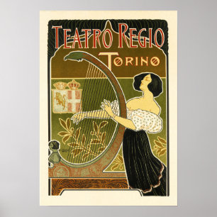Affiche THEATRO REGIO Torino Italie Opera Music House