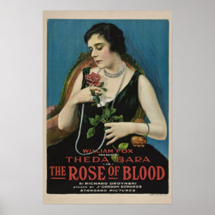 Affiche Theda Bara Le Rose du film Blood