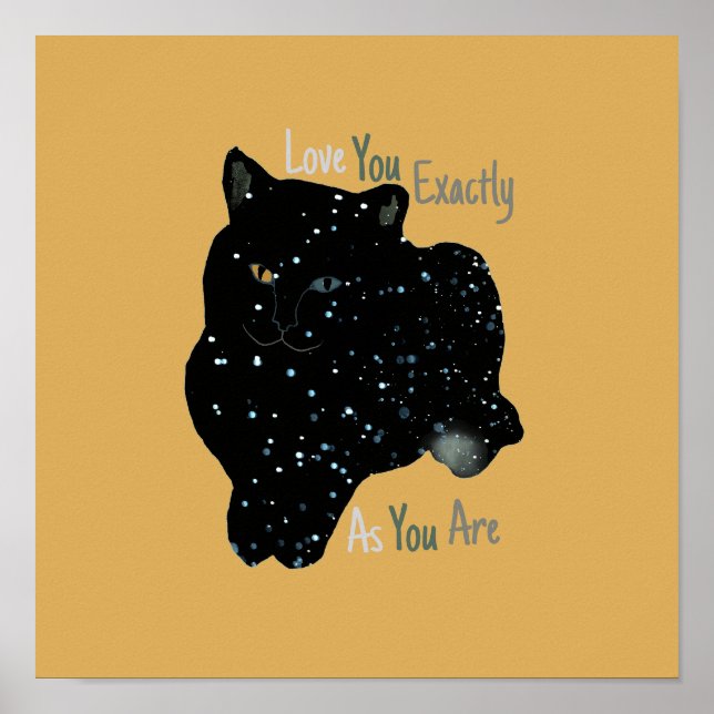 Affiche Thématique sur les Chats Love You (Devant)