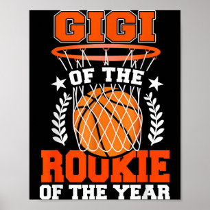 Affiche Thème d'anniversaire de Gigi de Rookie 1ère base-b